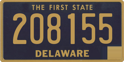 DE license plate 208155