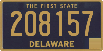 DE license plate 208157