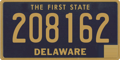 DE license plate 208162
