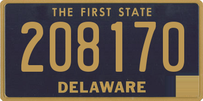 DE license plate 208170