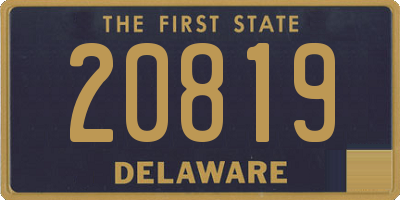 DE license plate 20819