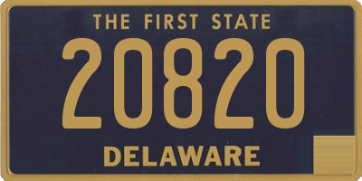 DE license plate 20820