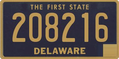 DE license plate 208216