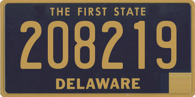 DE license plate 208219