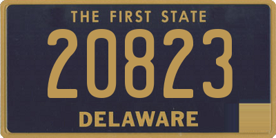 DE license plate 20823