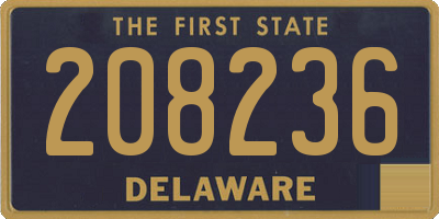 DE license plate 208236