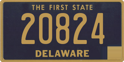 DE license plate 20824