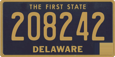DE license plate 208242