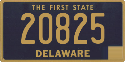 DE license plate 20825