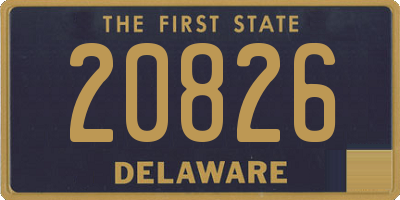 DE license plate 20826