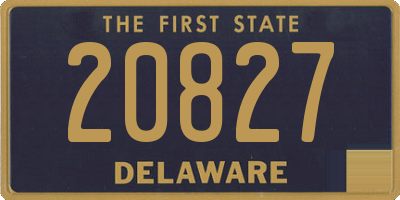 DE license plate 20827