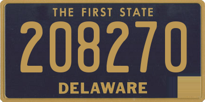 DE license plate 208270