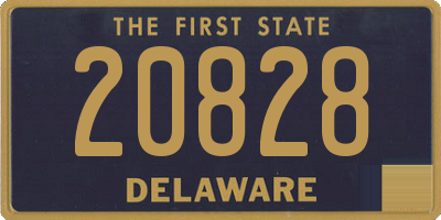 DE license plate 20828