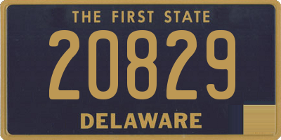 DE license plate 20829