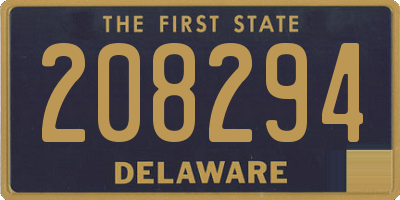 DE license plate 208294