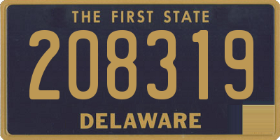 DE license plate 208319