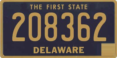 DE license plate 208362