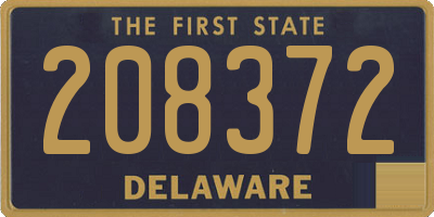 DE license plate 208372