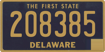DE license plate 208385