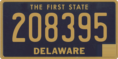 DE license plate 208395