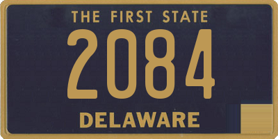 DE license plate 2084