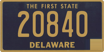 DE license plate 20840