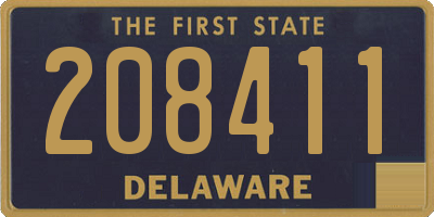 DE license plate 208411