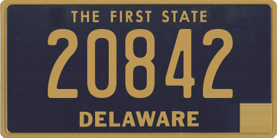 DE license plate 20842