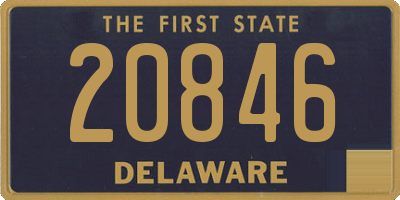 DE license plate 20846