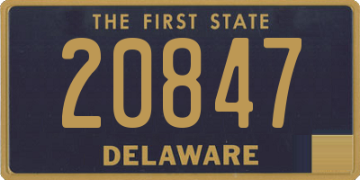 DE license plate 20847