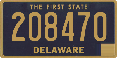 DE license plate 208470