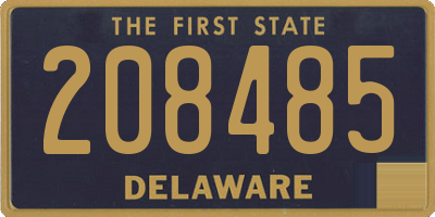 DE license plate 208485