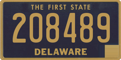 DE license plate 208489