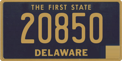 DE license plate 20850