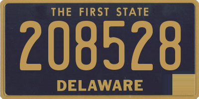 DE license plate 208528
