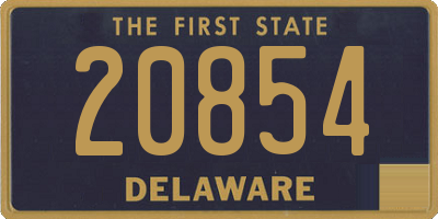 DE license plate 20854