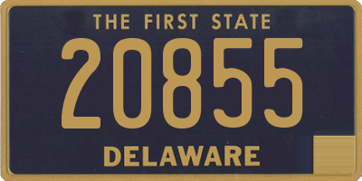 DE license plate 20855