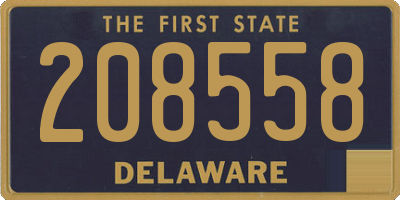 DE license plate 208558