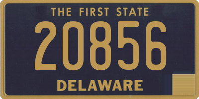 DE license plate 20856