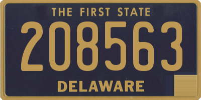 DE license plate 208563