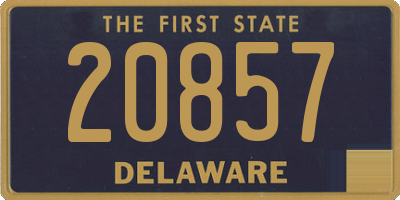 DE license plate 20857