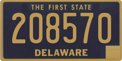DE license plate 208570