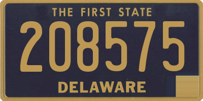 DE license plate 208575