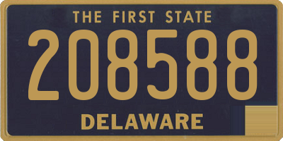 DE license plate 208588