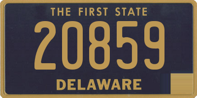 DE license plate 20859