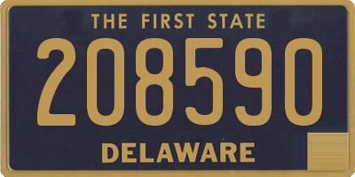DE license plate 208590