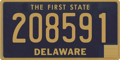 DE license plate 208591