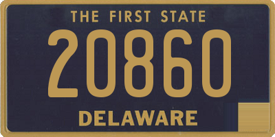 DE license plate 20860