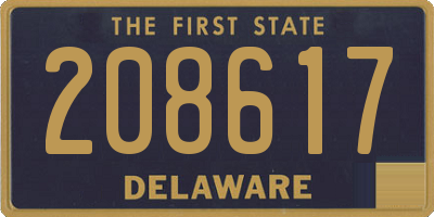 DE license plate 208617