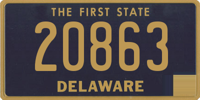 DE license plate 20863